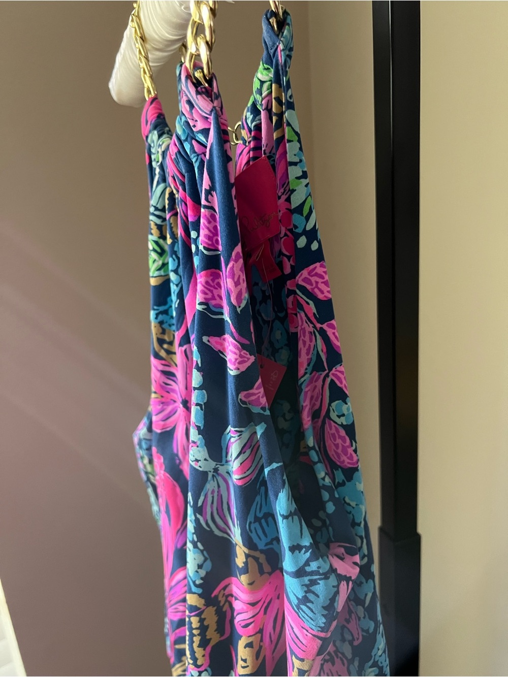 Lilly Pulitzer sonique halter Aegean navy calypso coast dress RARE - Picture 7 of 13